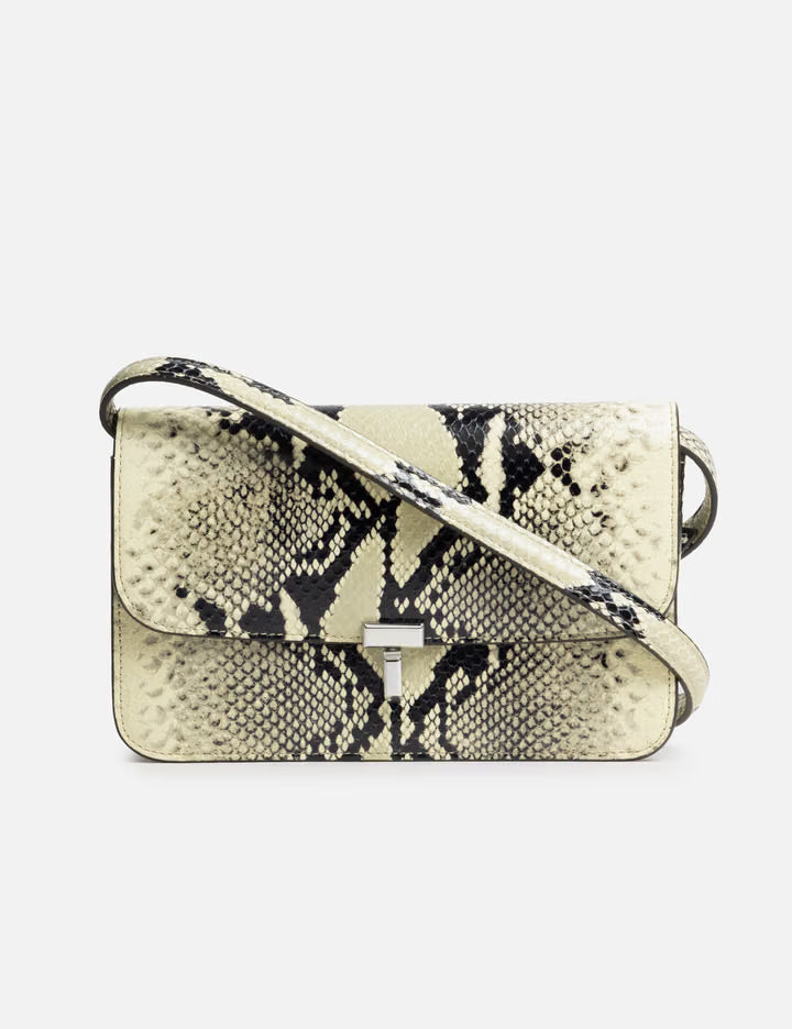 T-Lock Python-Embossed Crossbody
