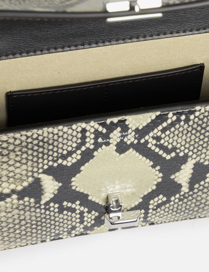 T-Lock Python-Embossed Crossbody