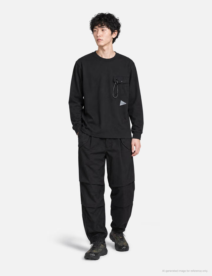 High Count Cloth Side Zip Hem Pants