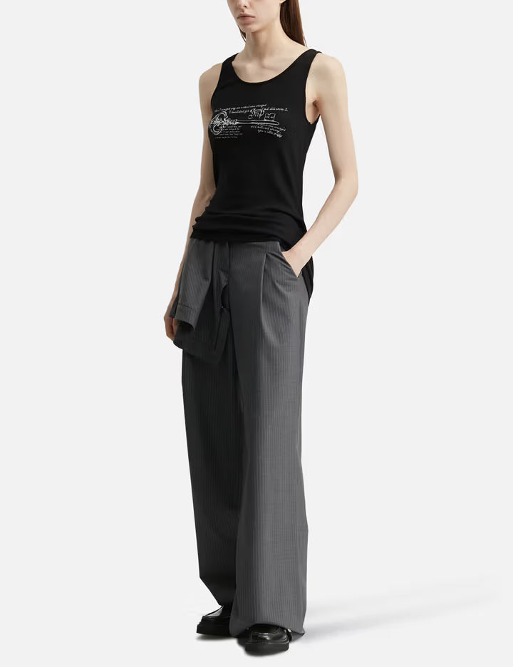 Key Printed Long Sleeveless