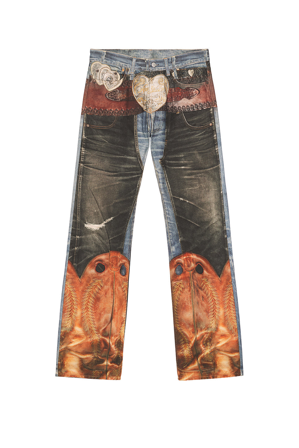 2010m Heart Buckle Belt Jean