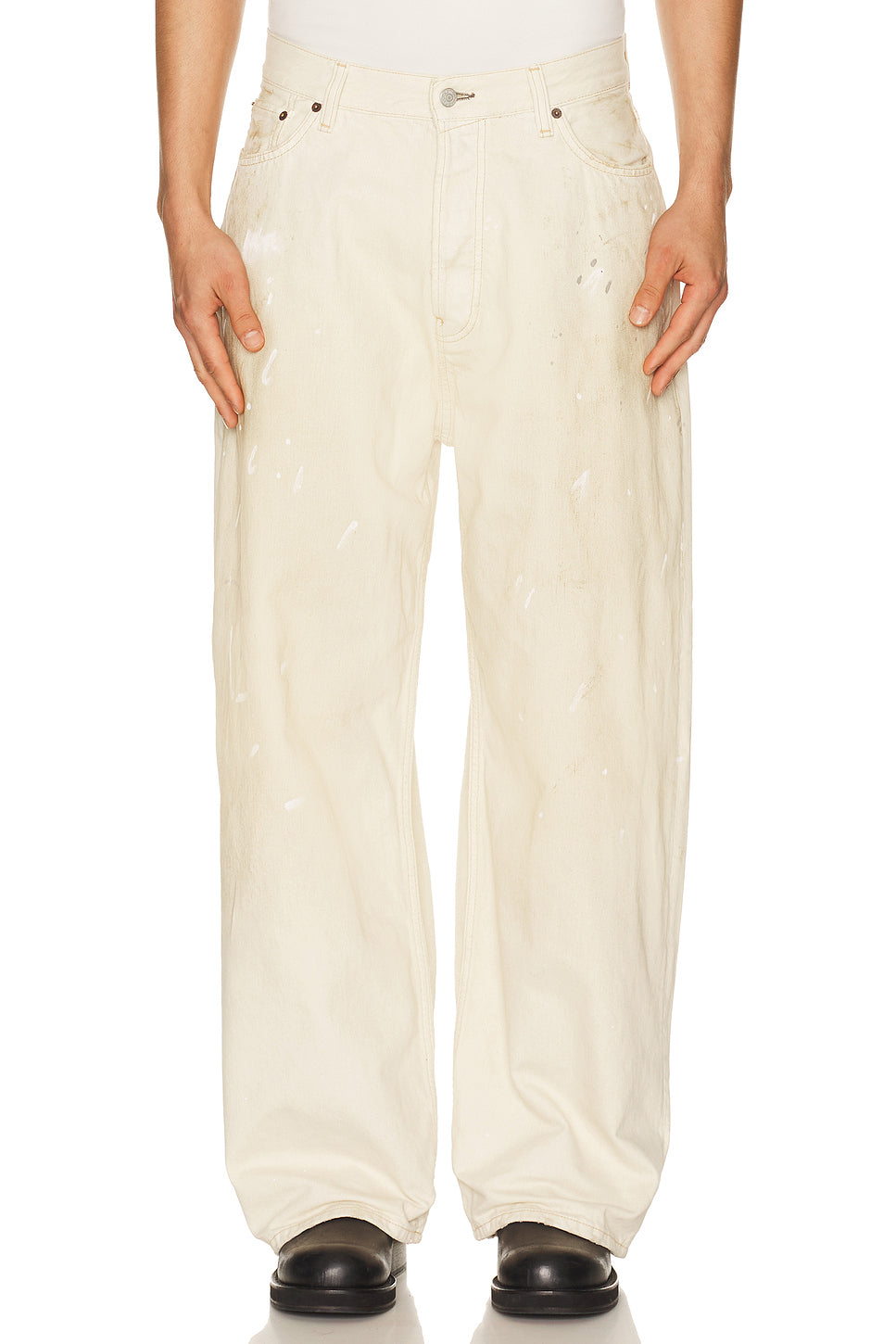 2023 White Trafalgar Leather Jean