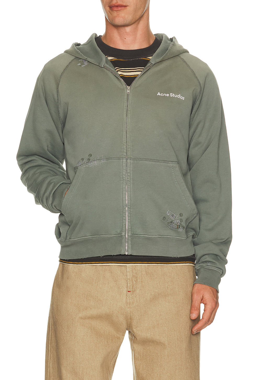 Fupiter Stamp Mending Hoodie