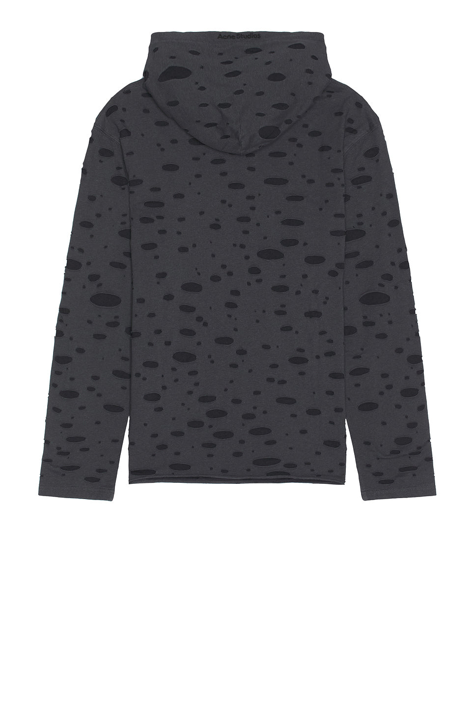 Trashed Hooded Long Sleeve Tee