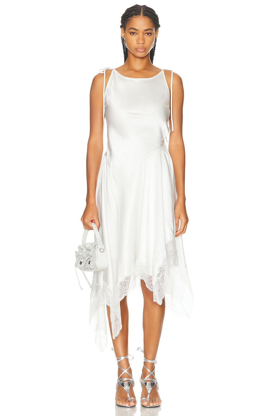 Doyla Satin Lace Dress