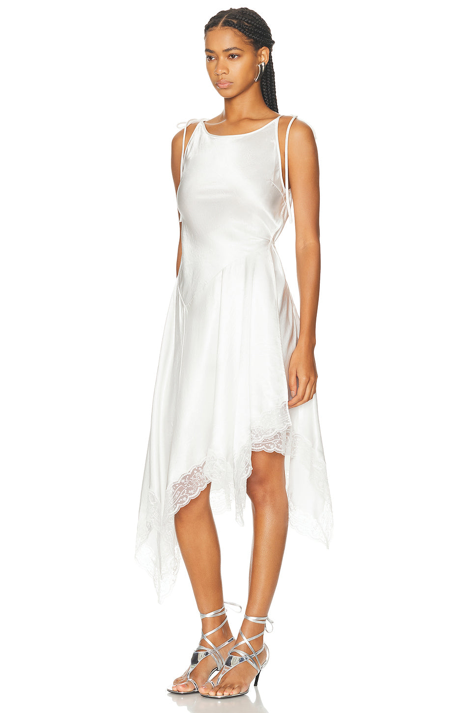 Doyla Satin Lace Dress