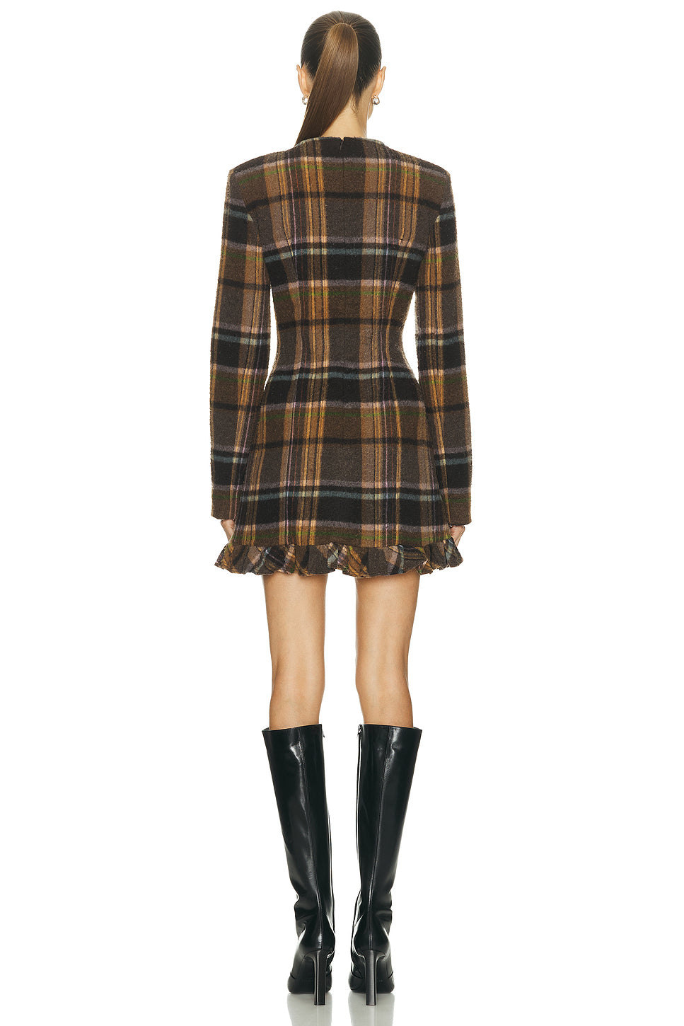 Delfin Plaid Mini Dress