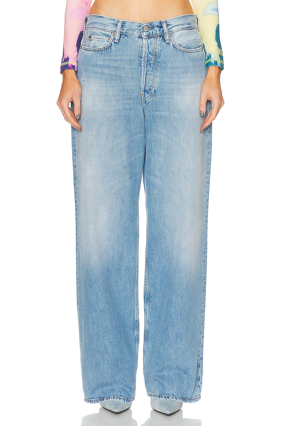 Low Rise Baggy Wide Leg Jeans