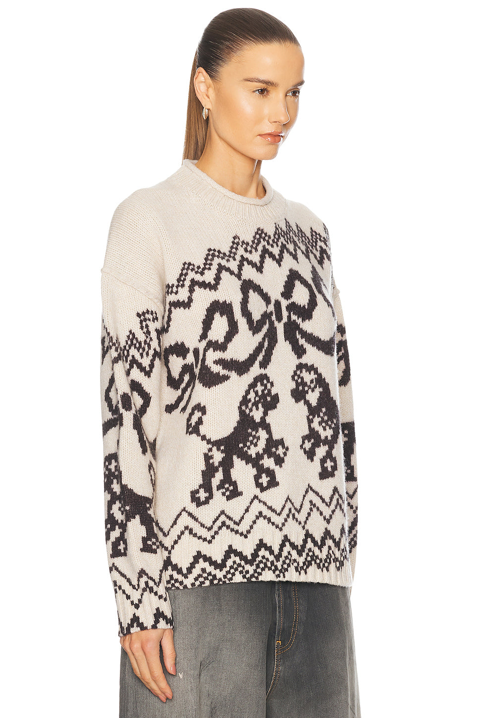 Kaisen Donegal Fair Isle Sweater
