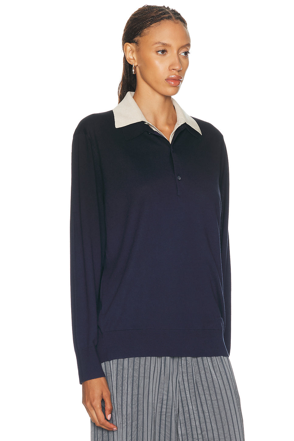Koyat Silk Wool Polo Sweater
