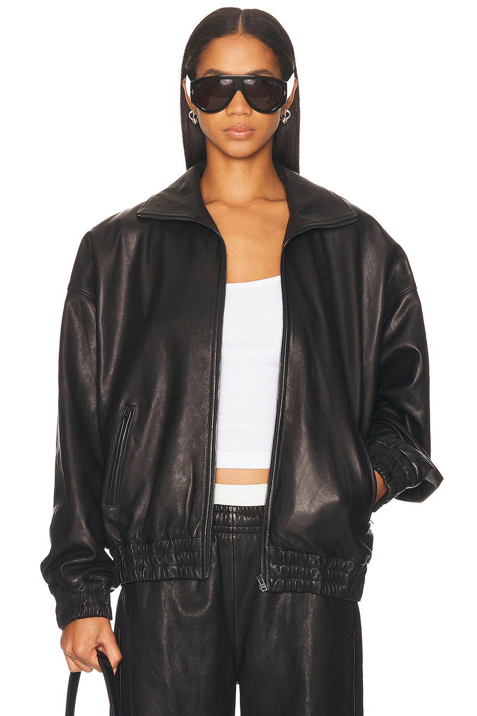 Lemmy Crop Leather Jacket