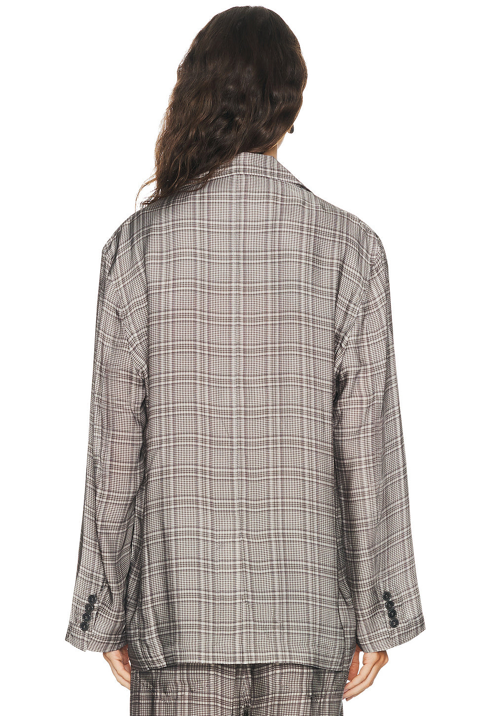 Junida Check Fluid Suit Jacket