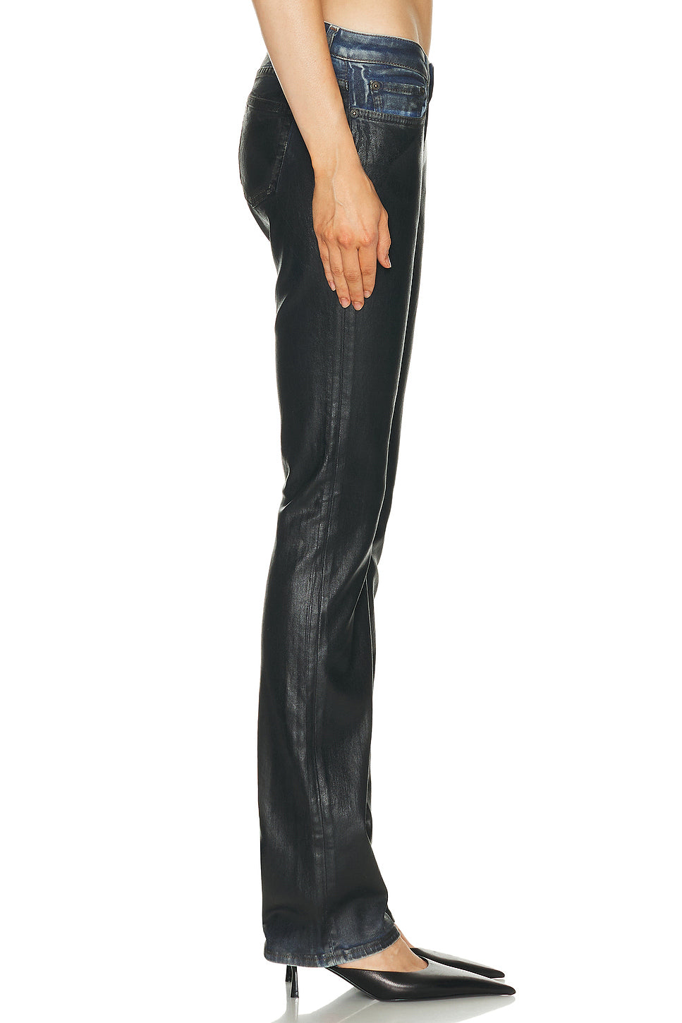 2013 Stretch Charcoal Leather Pant