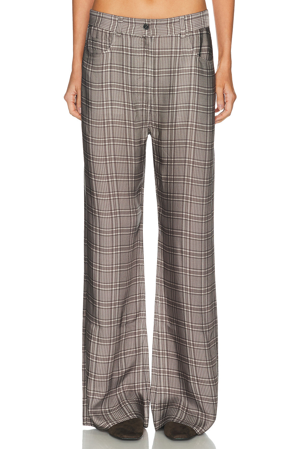 Poltana Check Fluid Trouser