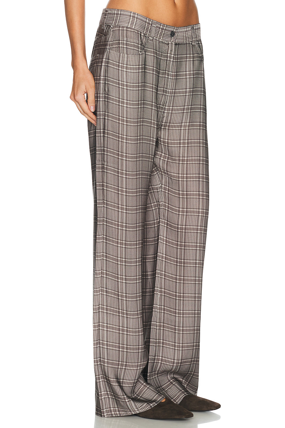 Poltana Check Fluid Trouser
