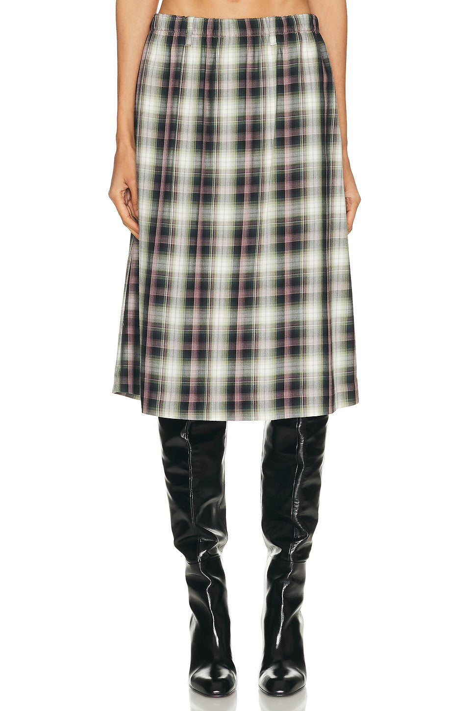 Izetta Check Skirt