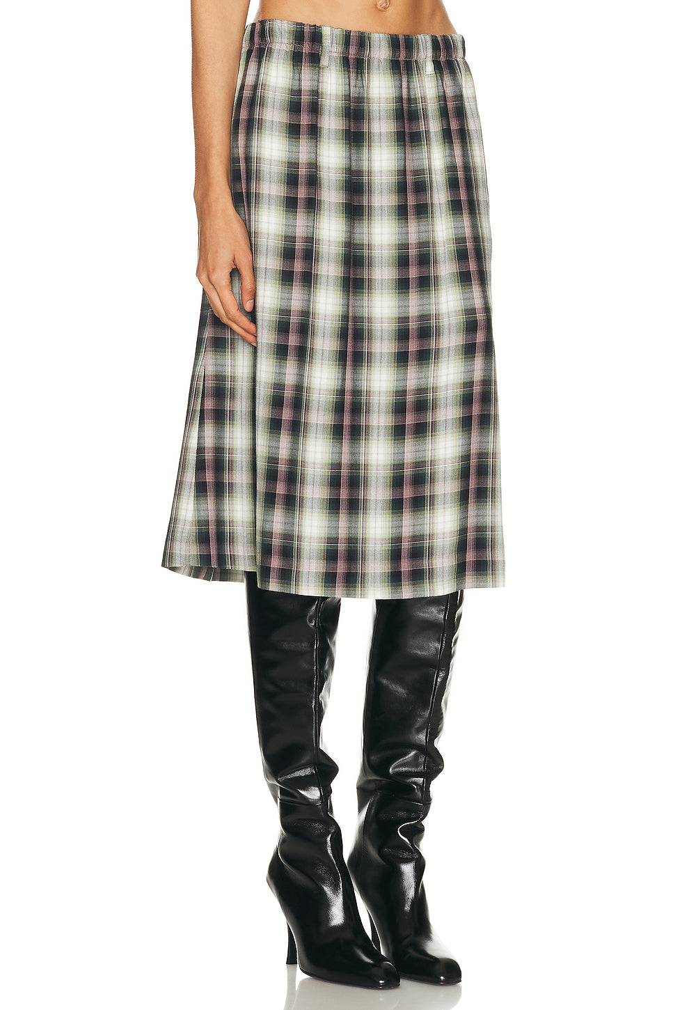 Izetta Check Skirt