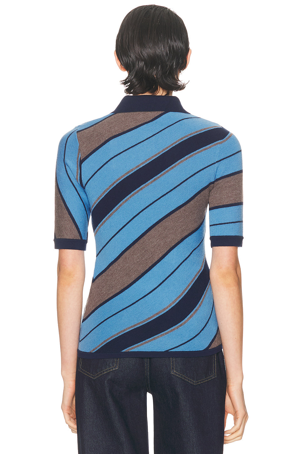 Kamandas Diagonal Stripe Top