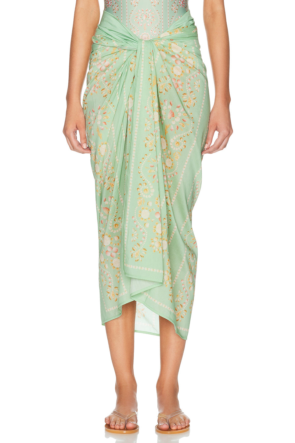 Lavanda Pareo Midi Skirt