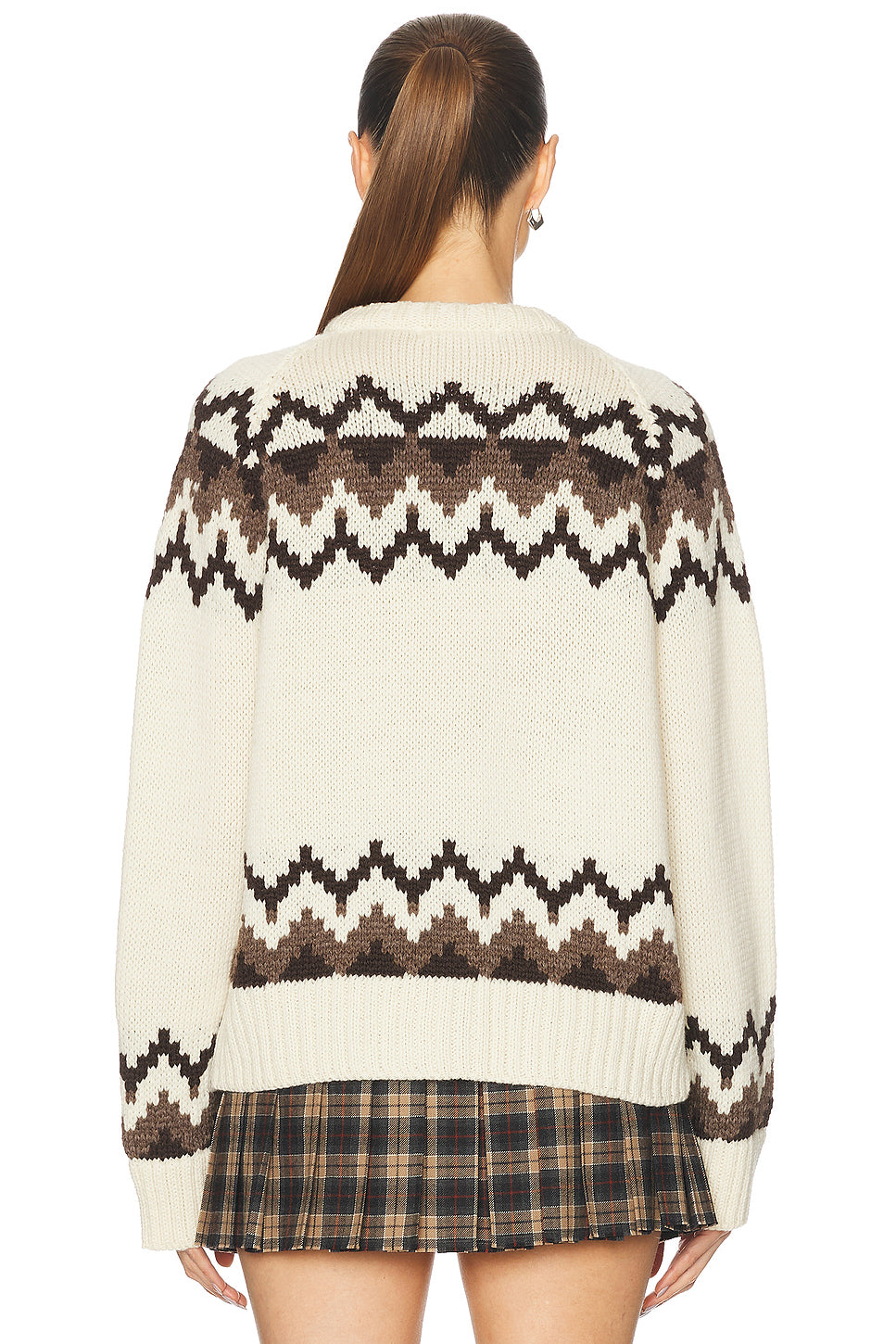 Bansha Fairisle Crewneck Cardigan