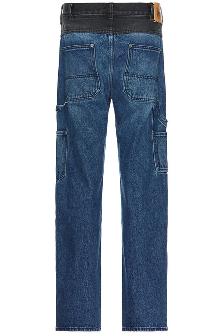 Colourblocked Denim Carpenter Jean