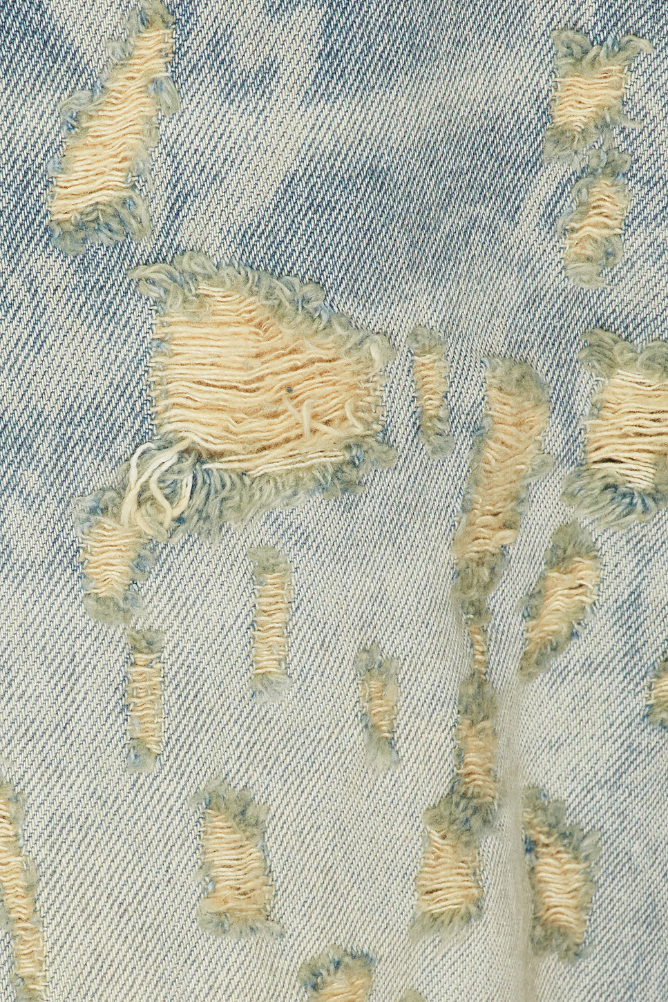Destroyed Lace Batten Jeans