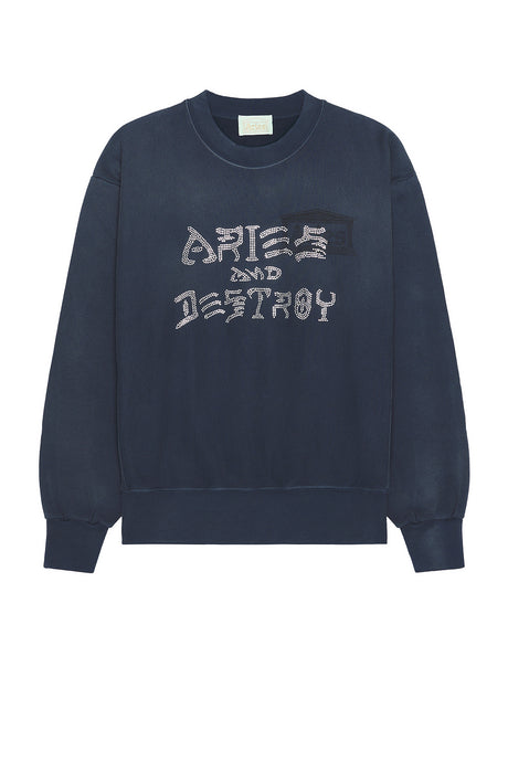 Aged Aries And Destroy Diamante Sweatshirt