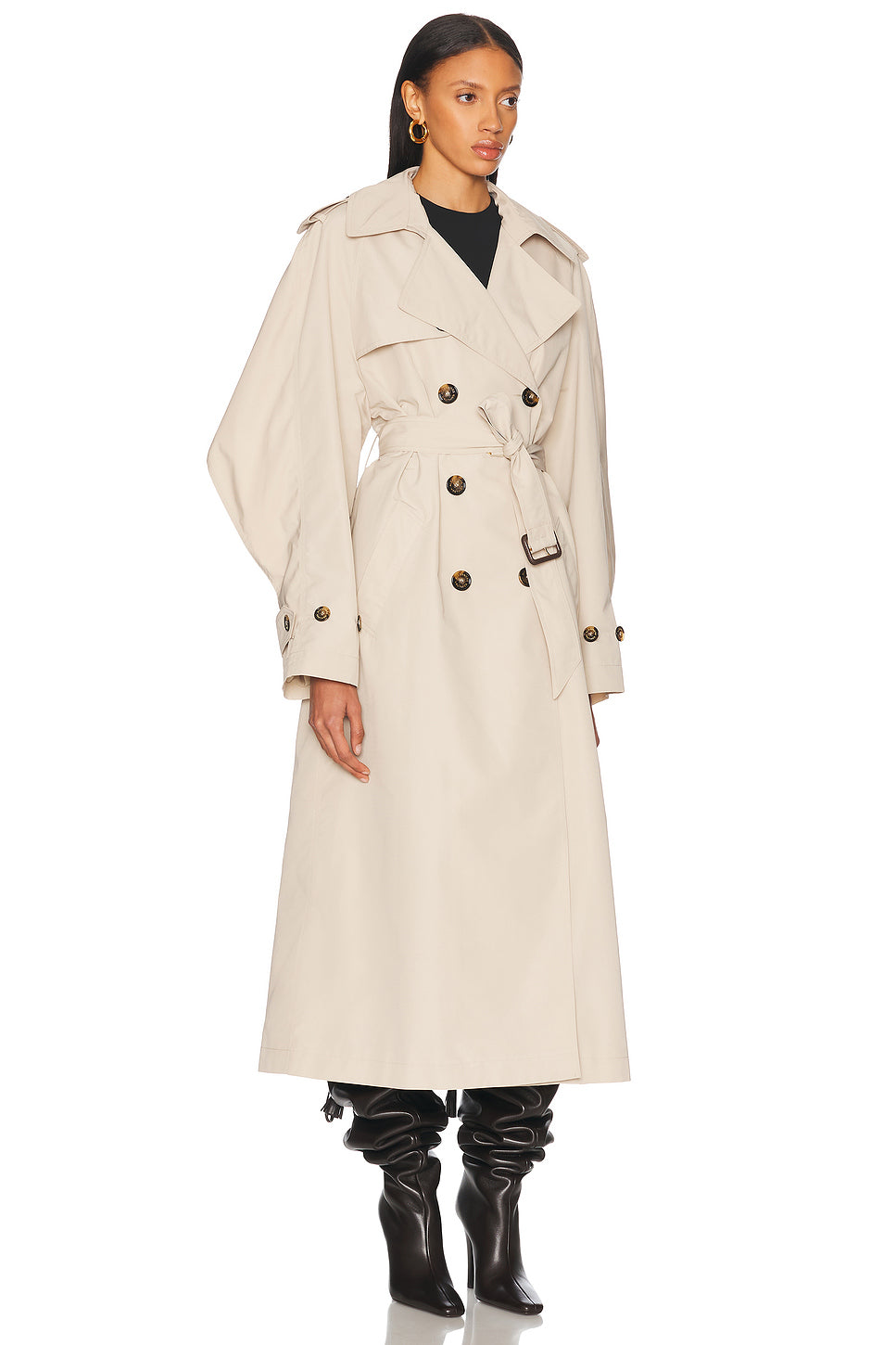 Taffeta Trench Coat