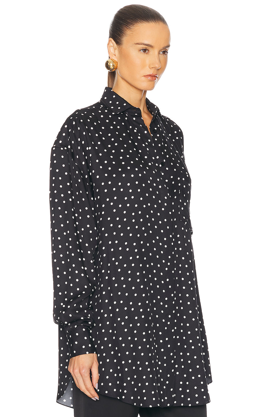 Polka Dot Button Down Top