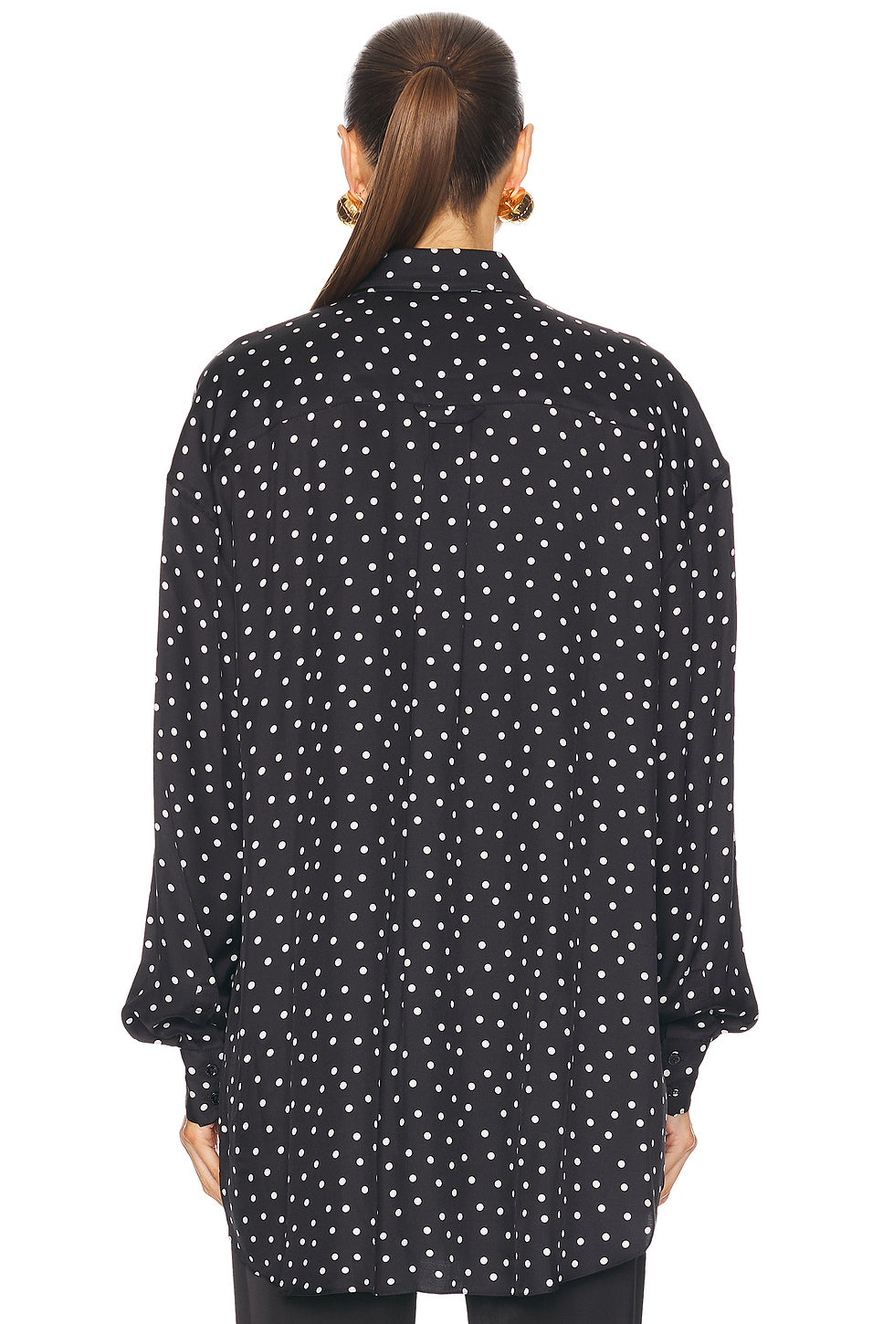 Polka Dot Button Down Top