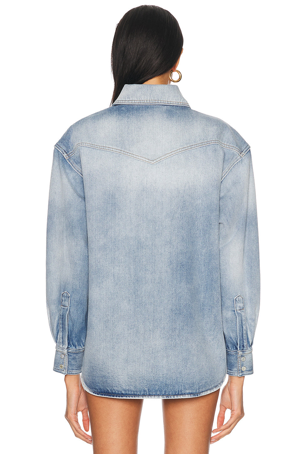 Denim Button Down Top