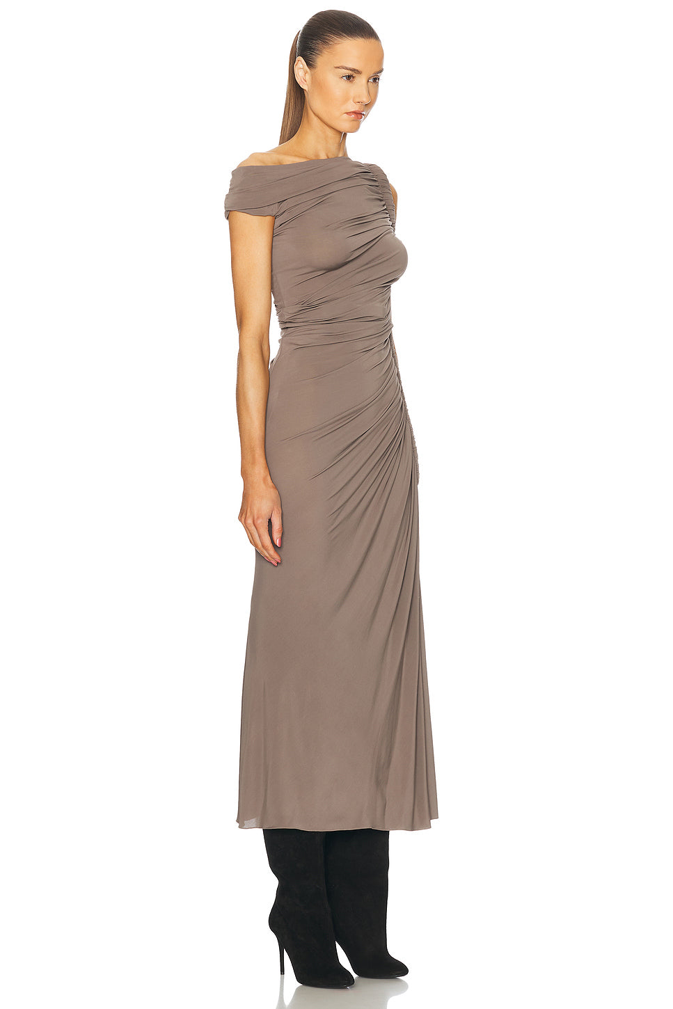 Ruched Midi Dress