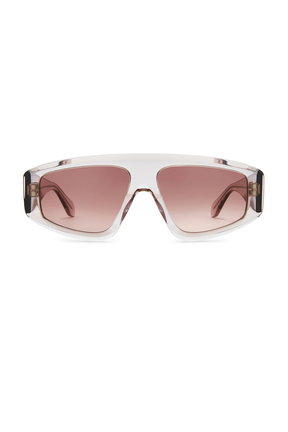 Lettering Logo Rectangular Sunglasses