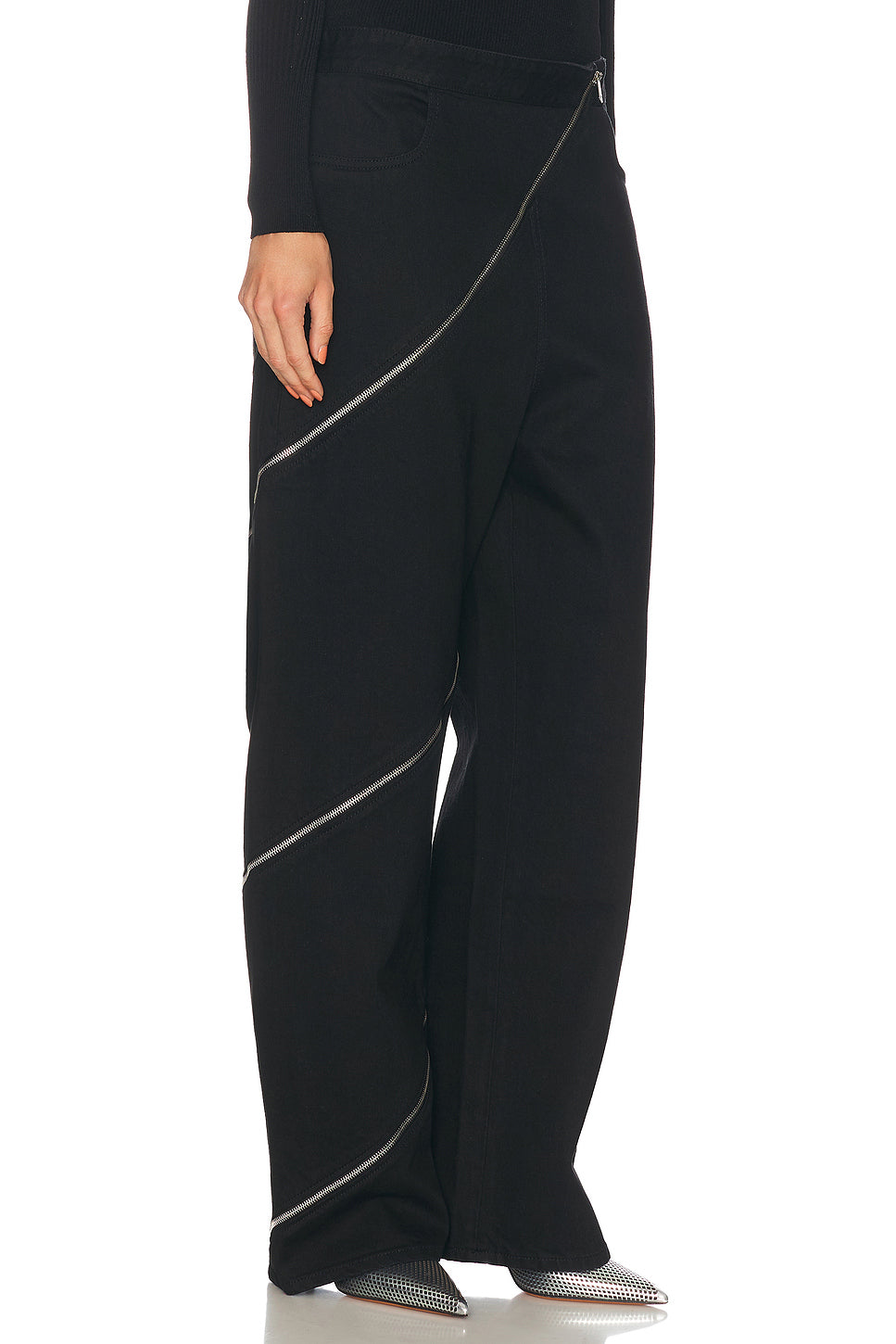 Spiral Wide Leg Jeans