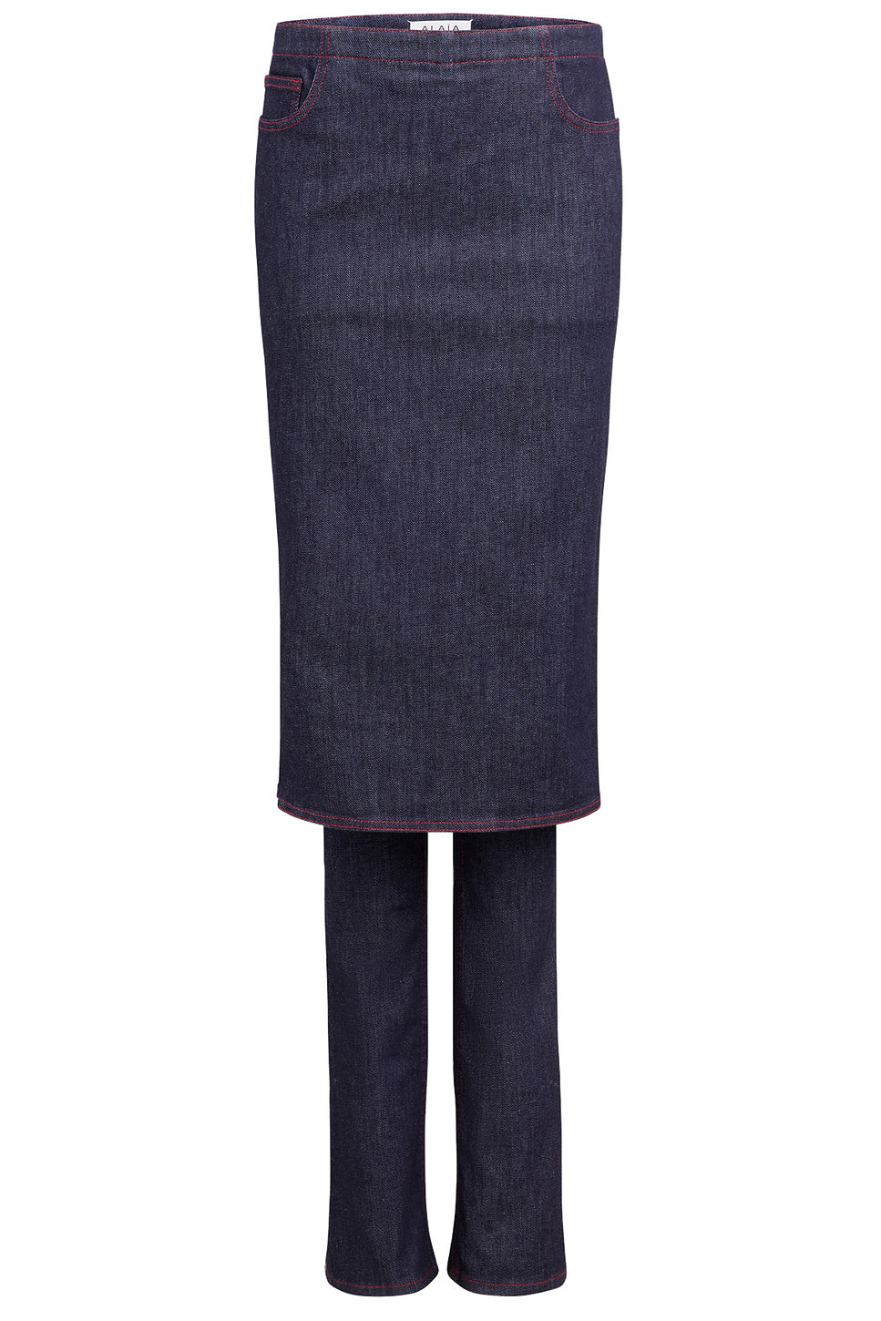 Straight Leg With Skirt Jeans