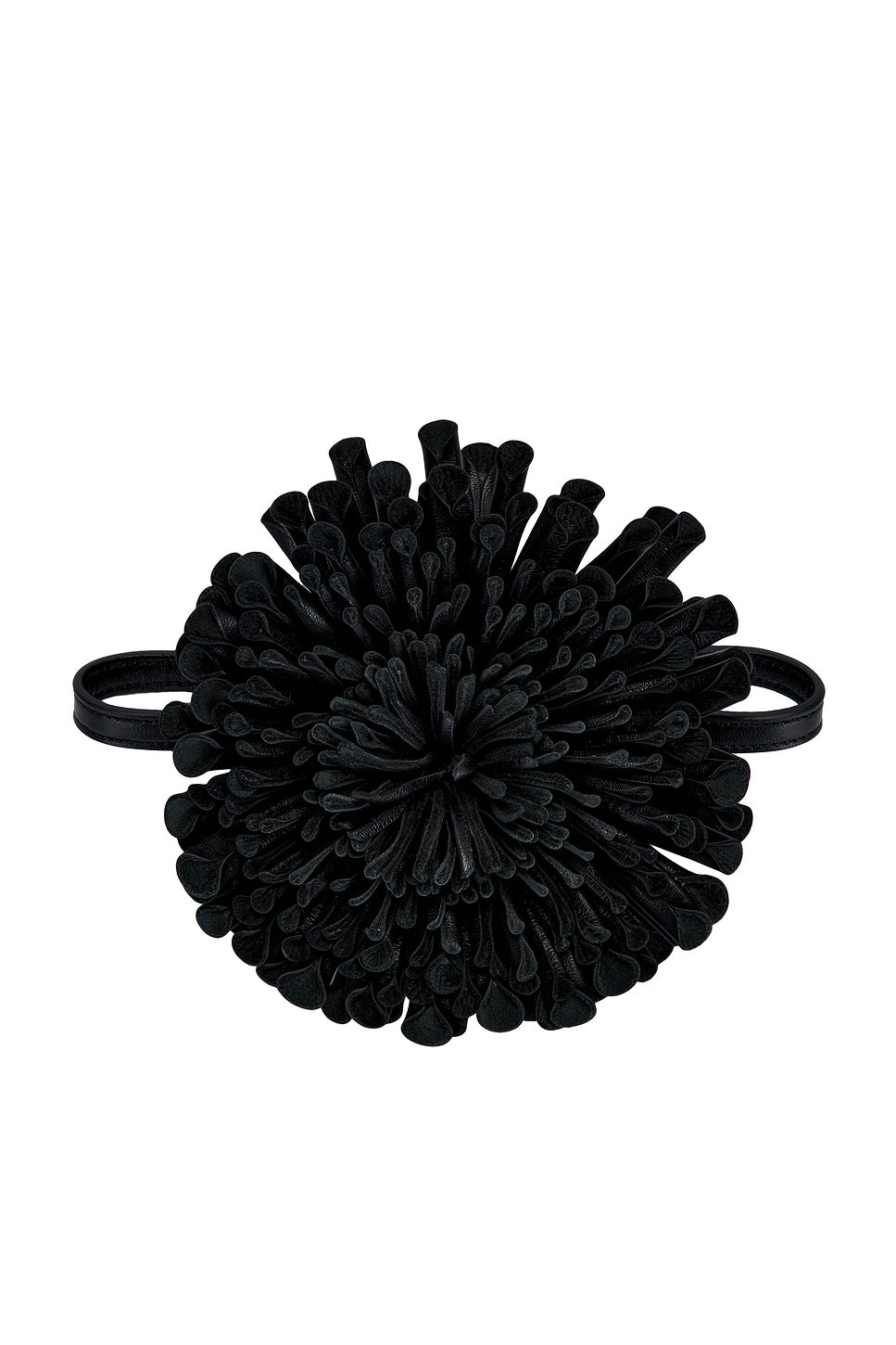 Leather Flower Necklace