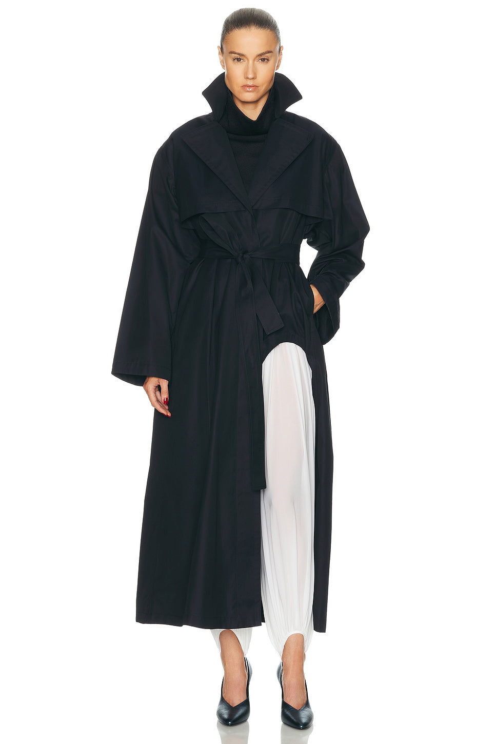 Cut Out Trench Coat