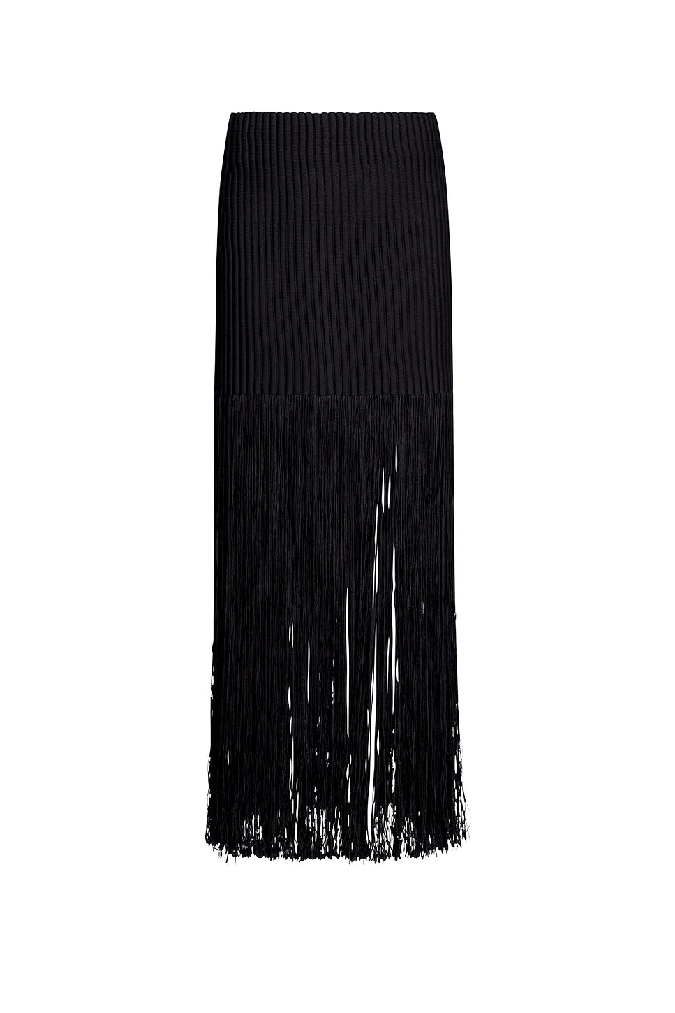 ALAΪA Fringed Tube Skirt