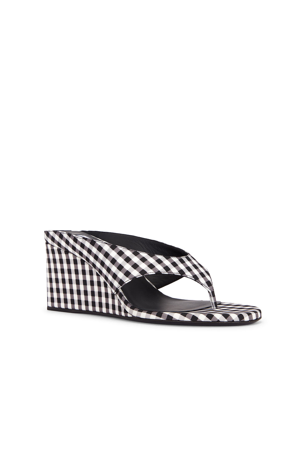 Cube Wedge Thong Sandal