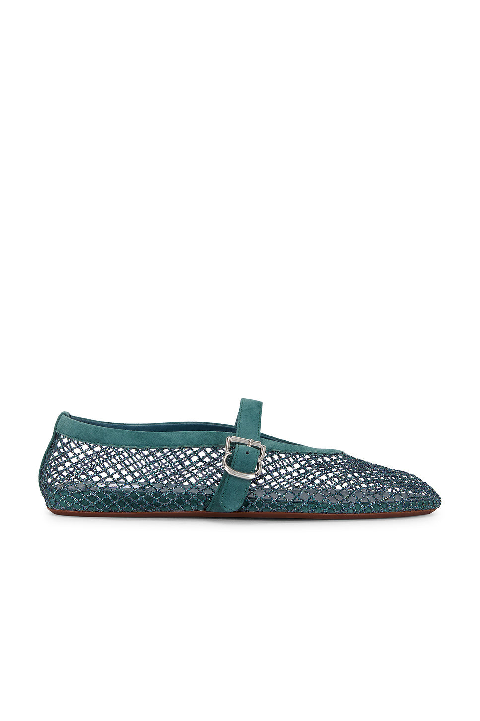 La Ballerine Fishnet Strass Flat