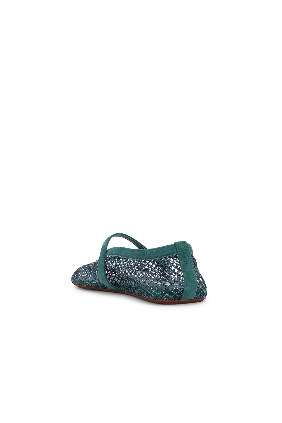La Ballerine Fishnet Strass Flat