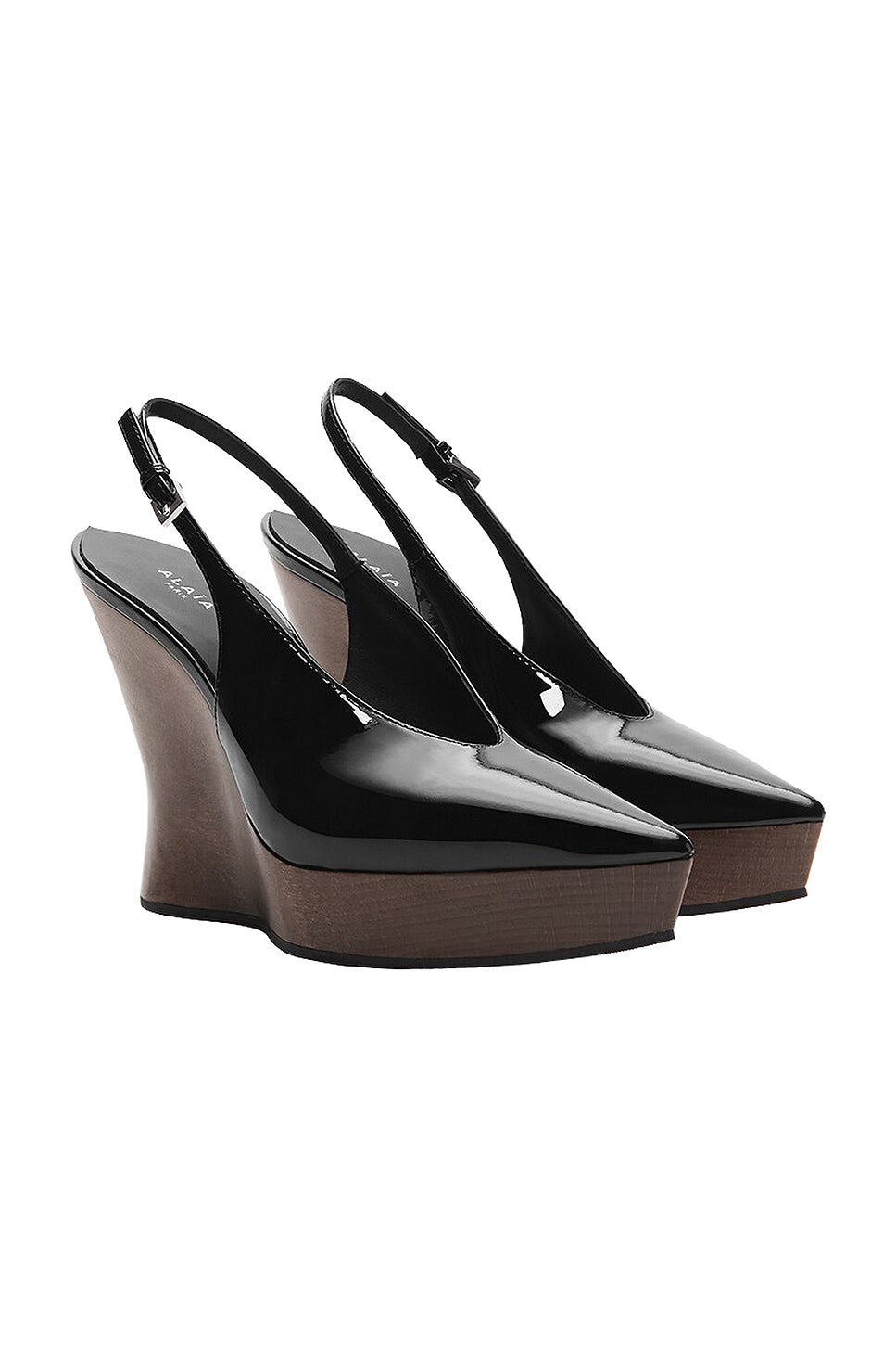 Clog Wedge Slingback Pump
