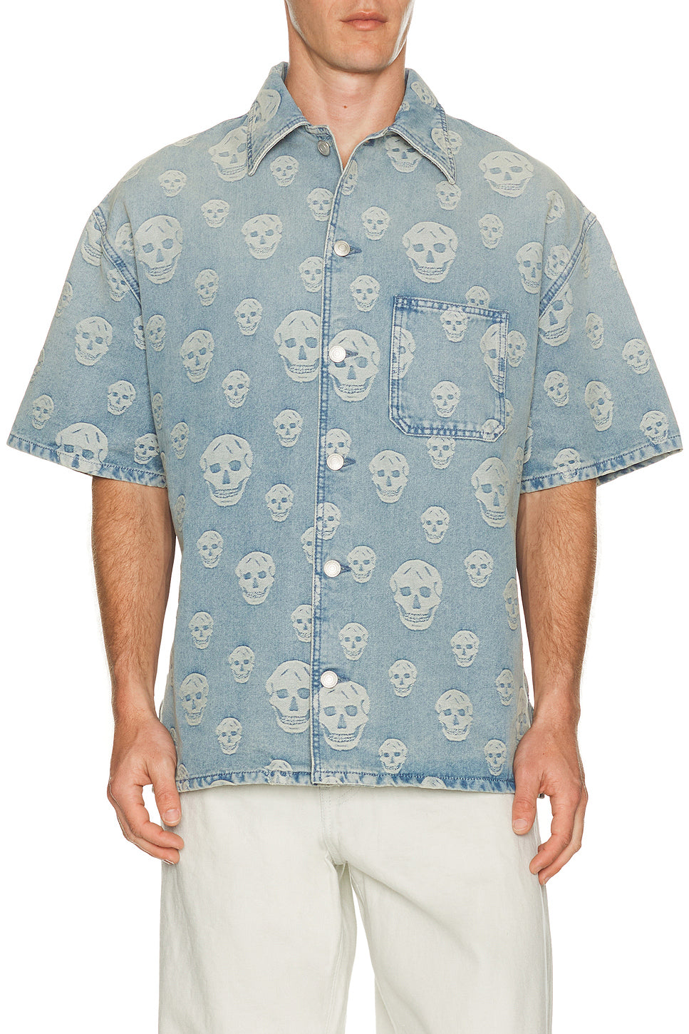 Denim Camp Collar Shirt