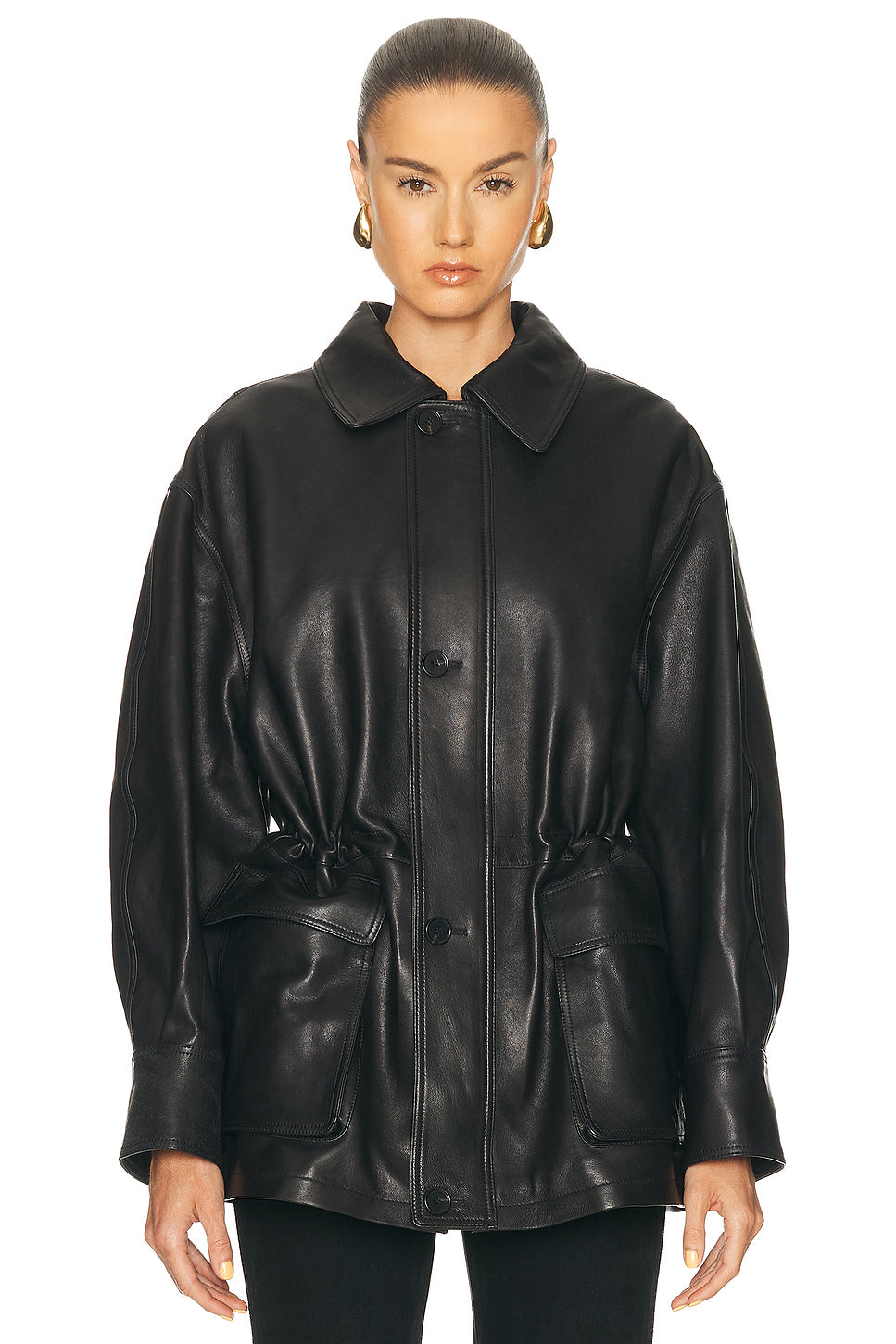 Maeve Leather Barn Jacket