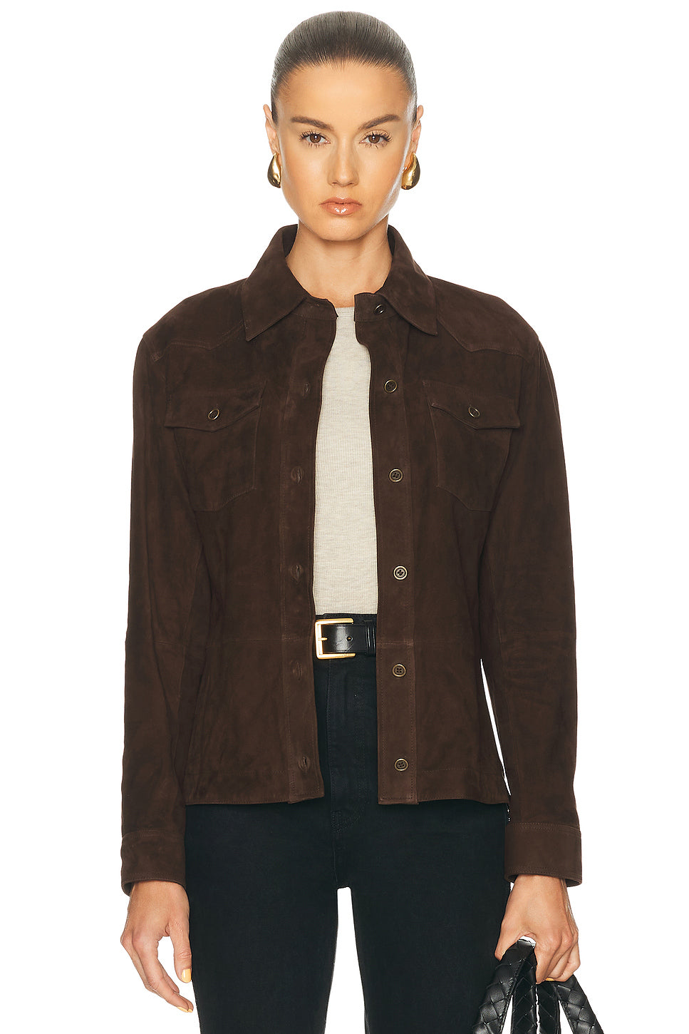 Faye Goat Suede Overshirt