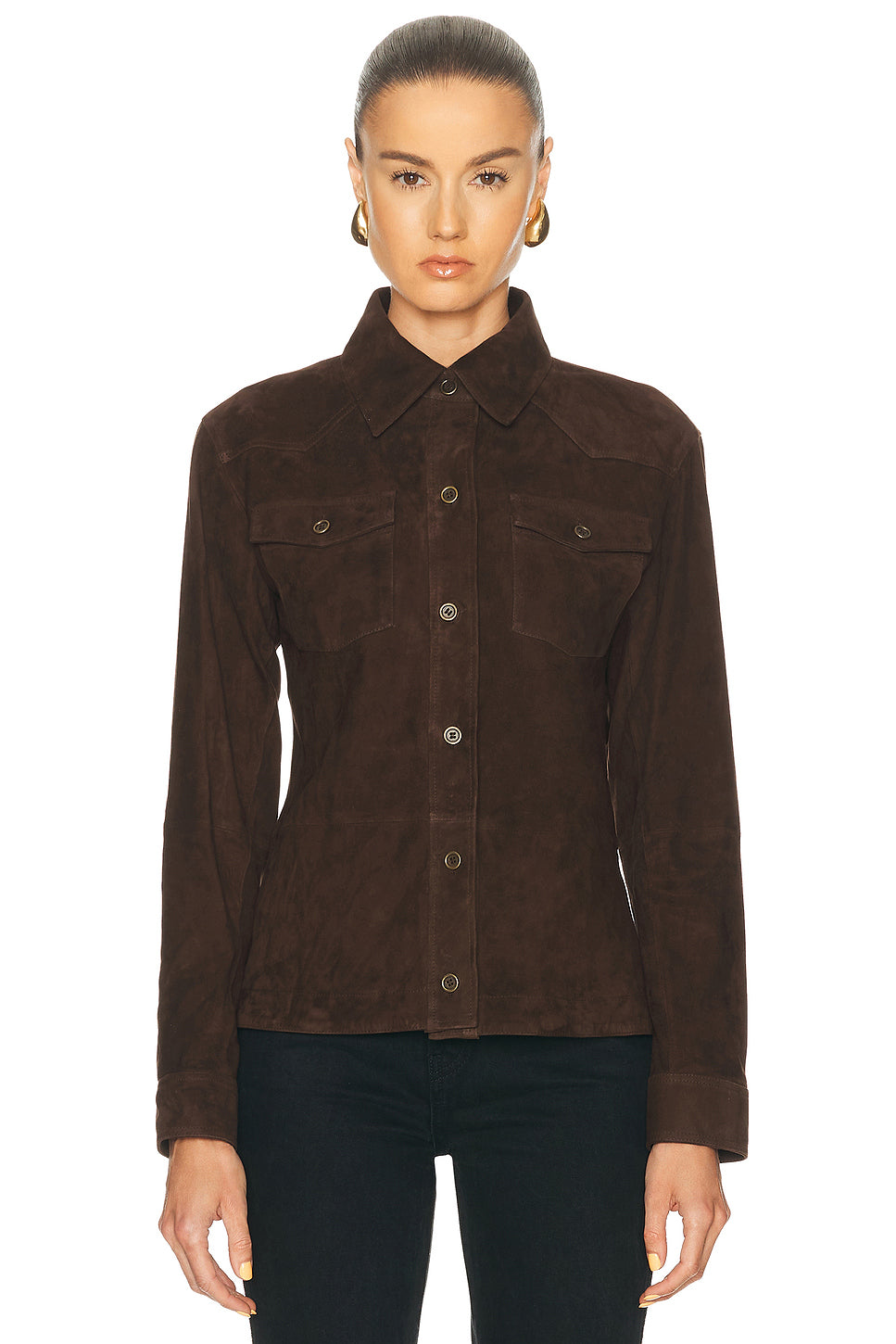 Faye Goat Suede Overshirt
