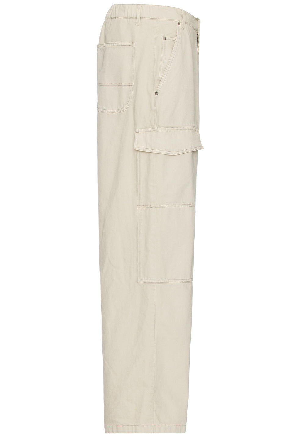 Worker Baggy Pant in Off White