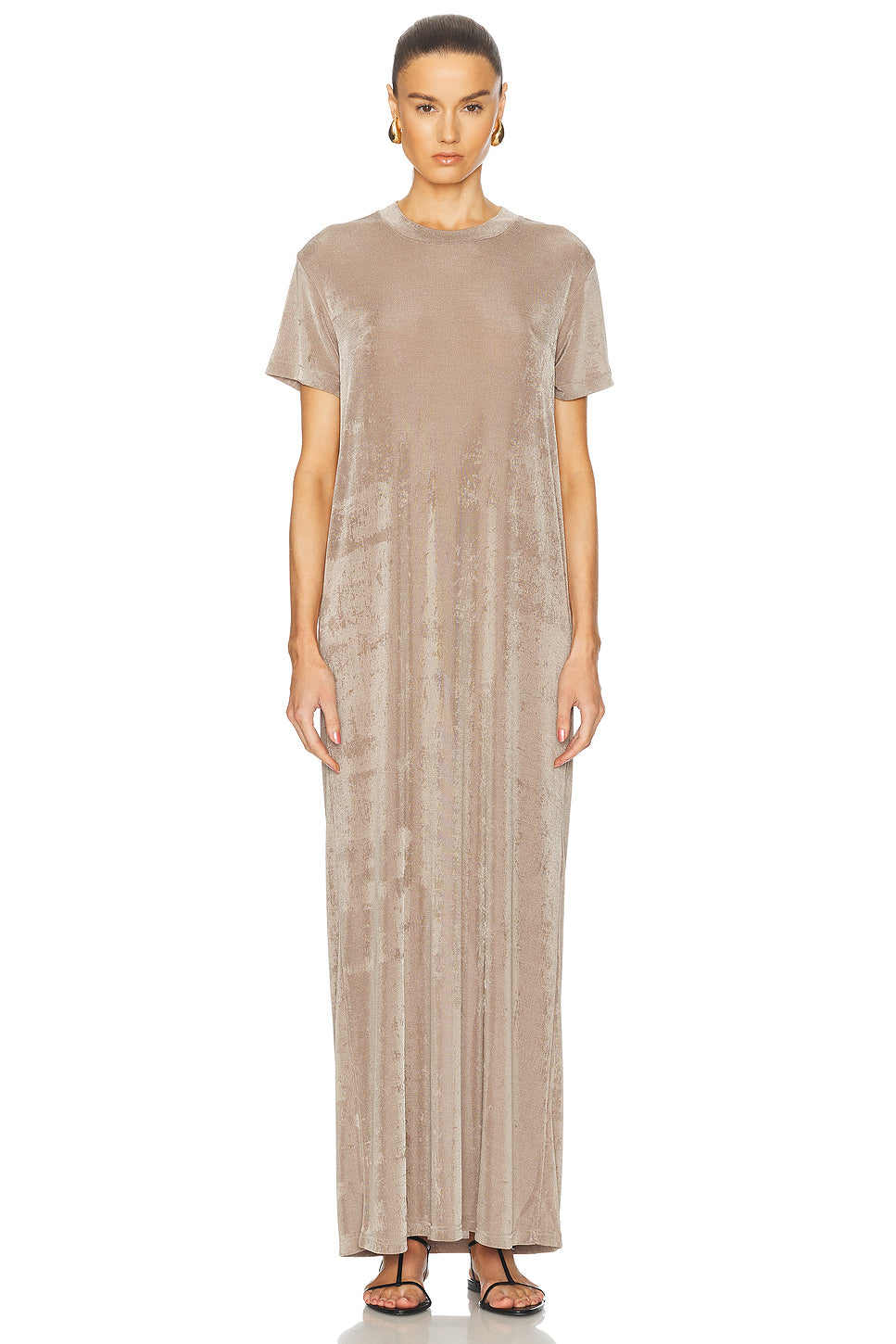 Short Sleeve Long Dress