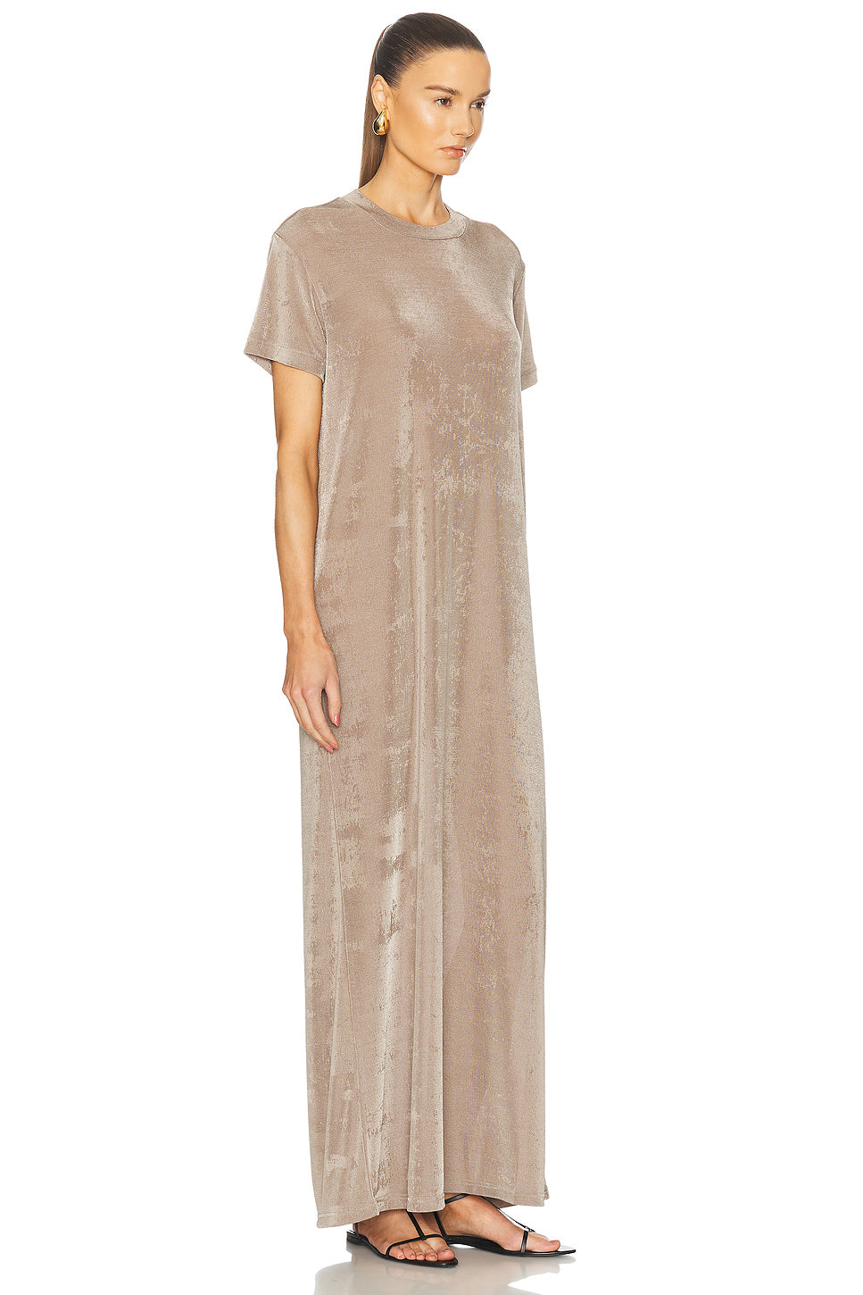 Short Sleeve Long Dress