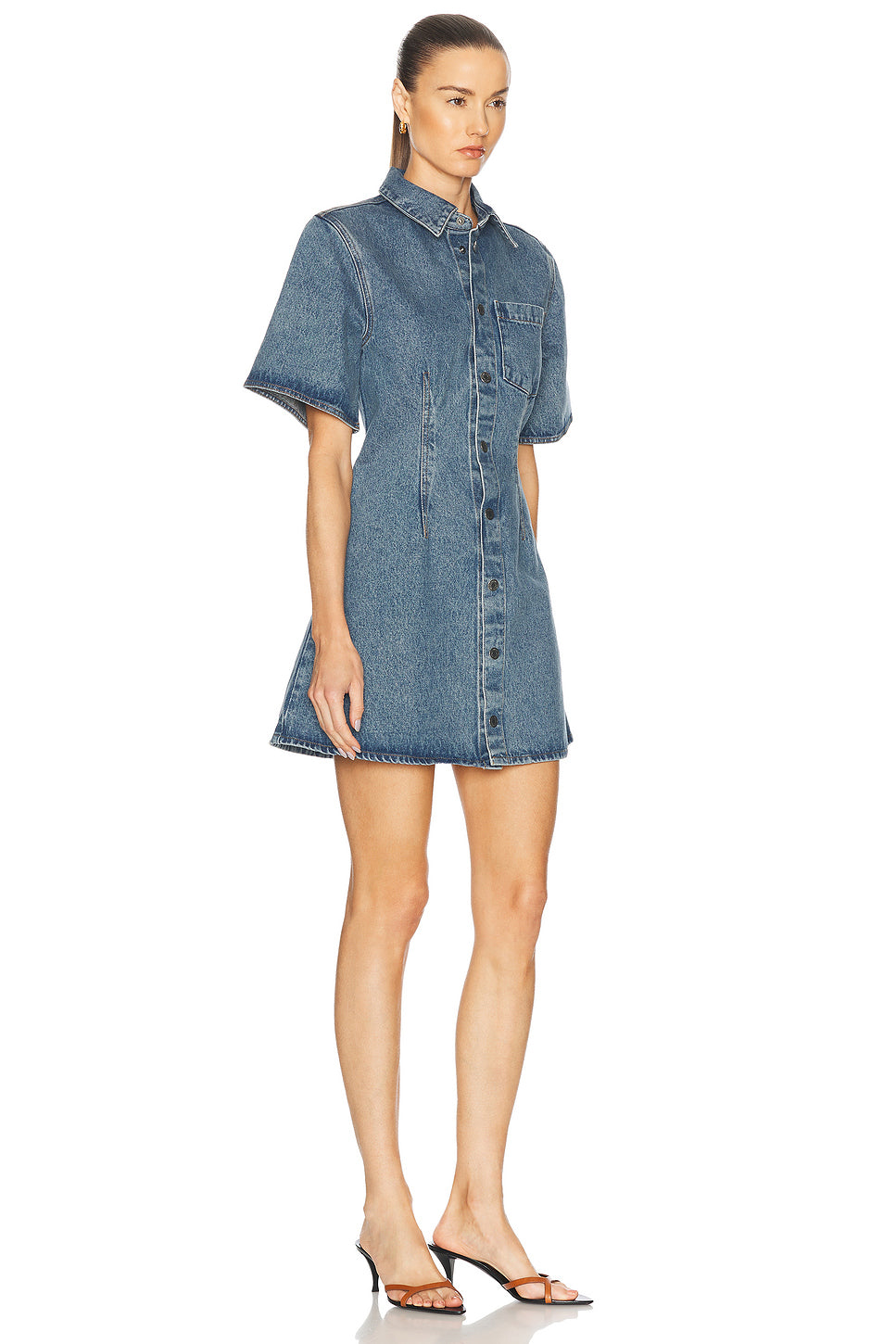 Short Sleeve Shirt Dress